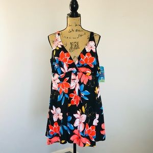 Swim Solutions Flyaway Swimdress Sz 24W NWT